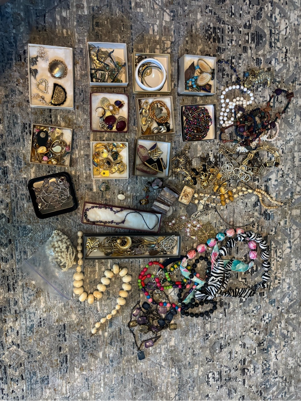 Huge Lot of 80s and 90s Costume Jewelry